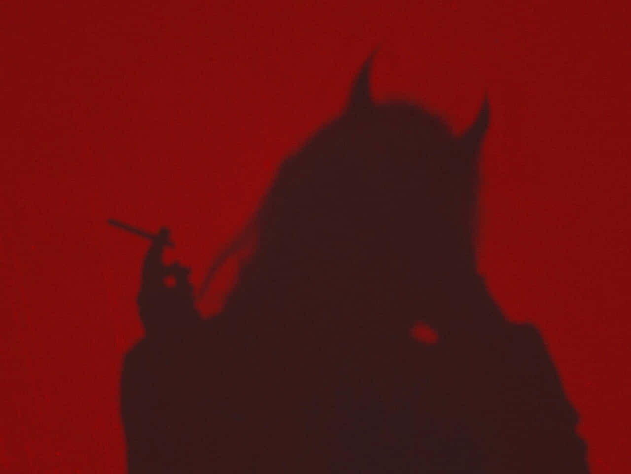 Devil Girl, horned figure, cigarette, HD Desktop Wallpaper
