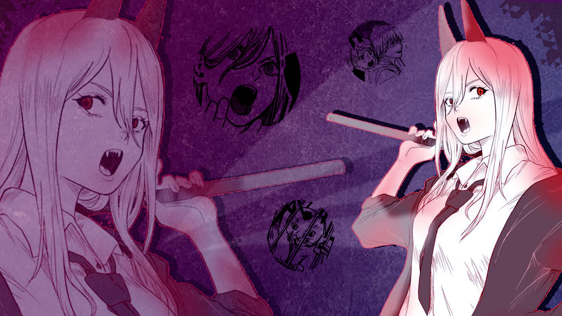 Devil Girl, anime girls, horns, Full HD Desktop Wallpaper