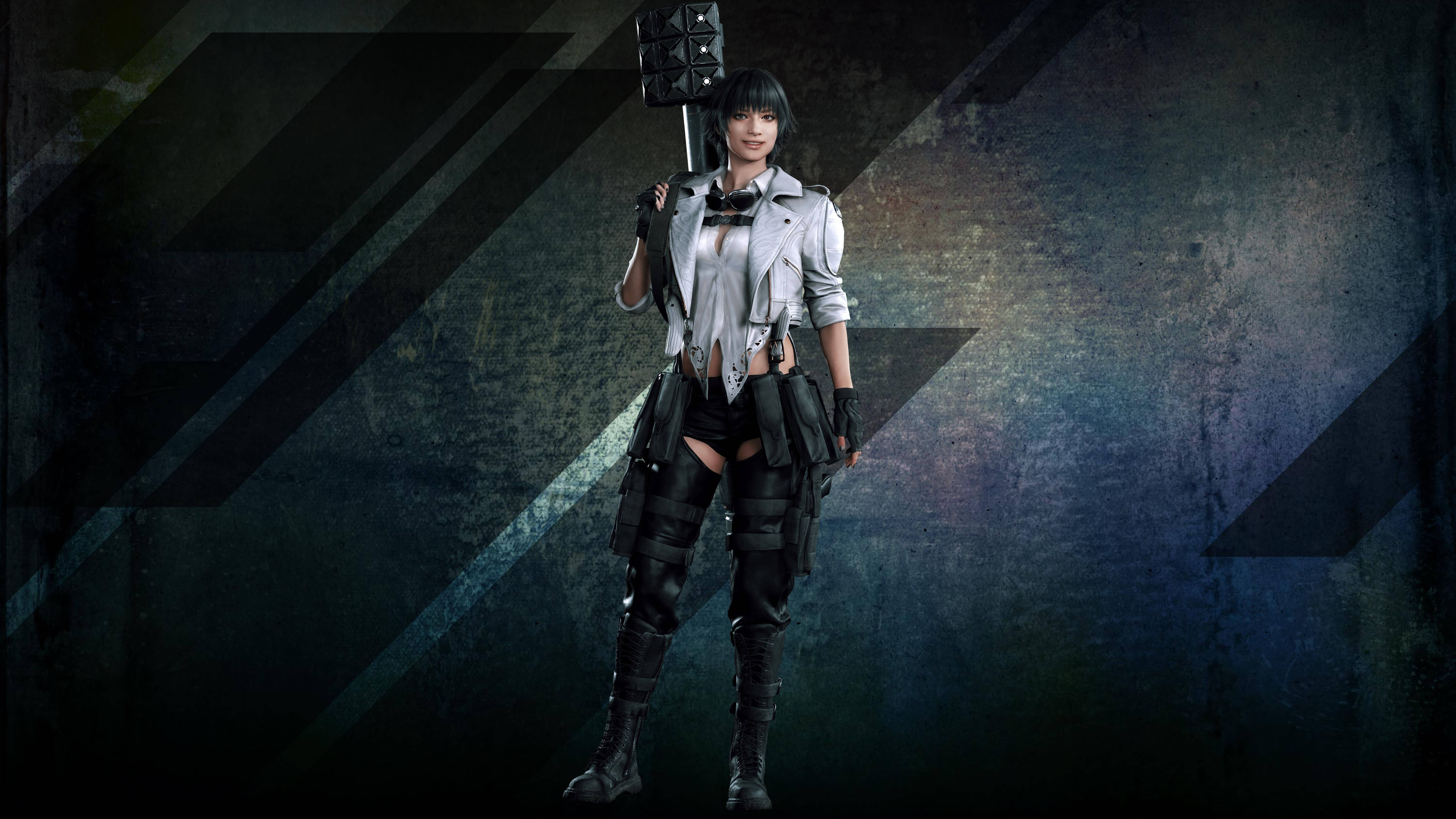 Devil May Cry 5, V, spiked mace, 8K Desktop Wallpaper