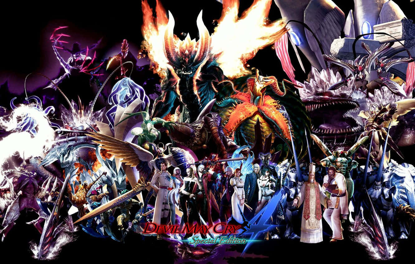 Devil May Cry 4, Devil May Cry, firey explosions, HD Desktop Wallpaper