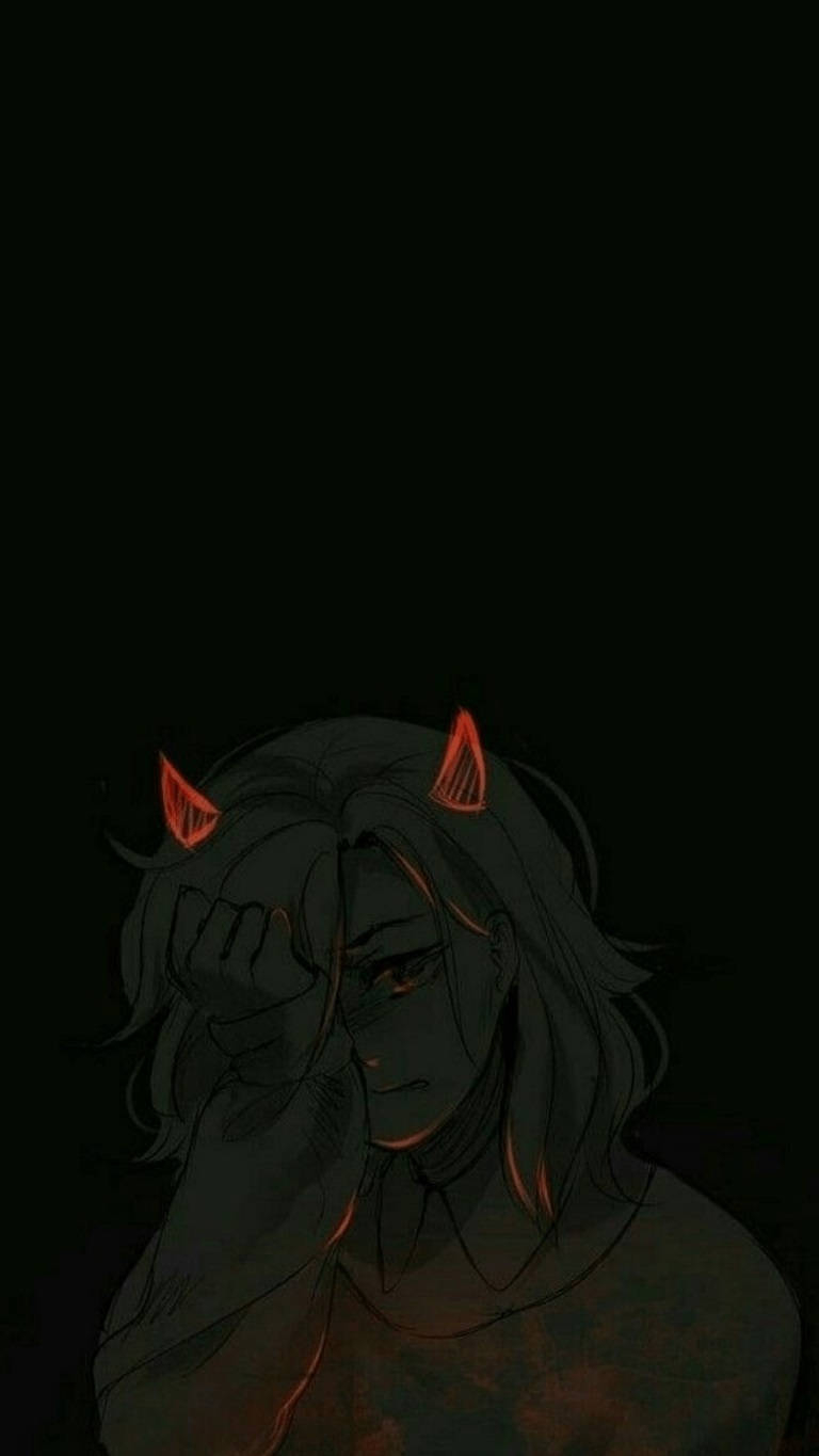 Devil May Cry, glowing red horns, glowing red eyes, HD Phone Wallpaper