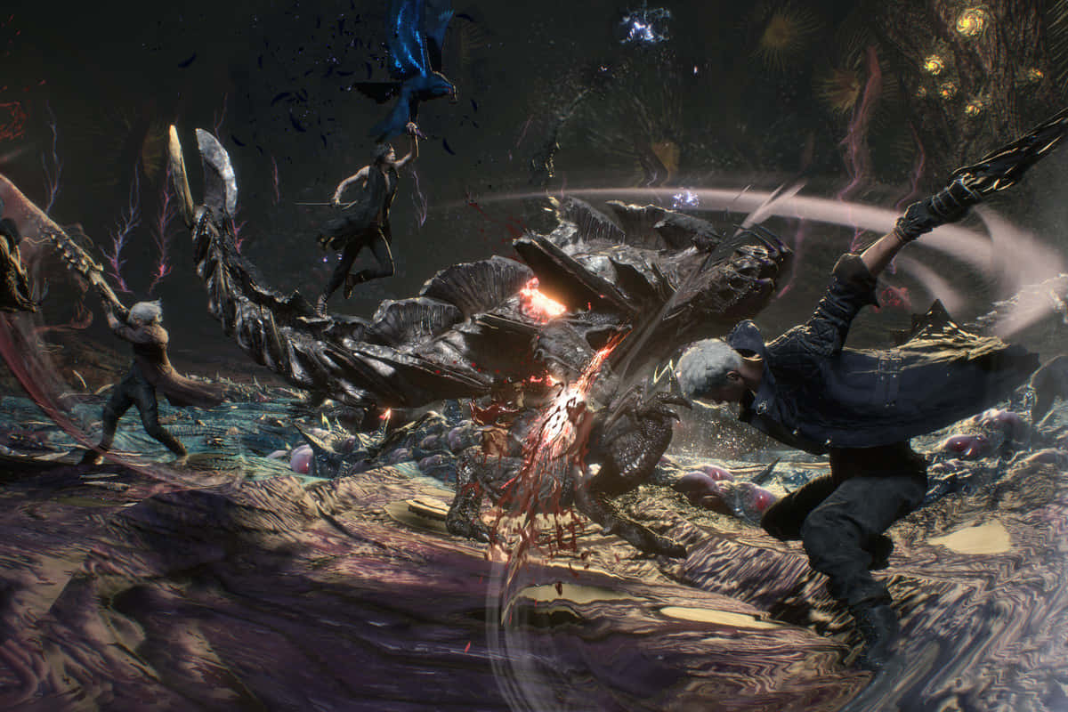 Devil May Cry, warrior, demonic beast, SD Desktop Wallpaper