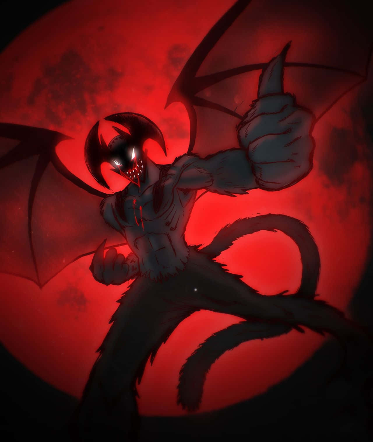 Akira, Devilman Crybaby, bat wings, HD Phone Wallpaper
