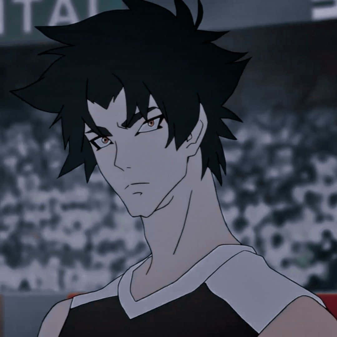 Devilman Crybaby Akira, spiky black hair, intense amber eyes, SD Desktop Wallpaper