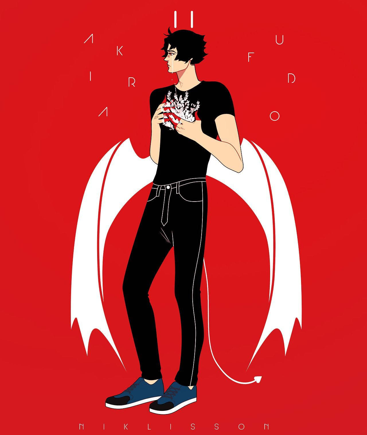 Akira, Devilman Crybaby, black hair, HD Phone Wallpaper