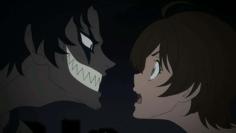 Devilman Crybaby, confrontation, terrified girl, SD Desktop Wallpaper