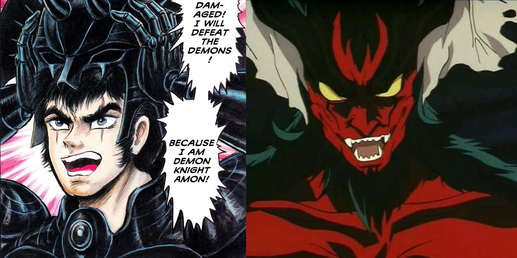 Devilman Crybaby, Amon, black armor, HD Desktop Wallpaper