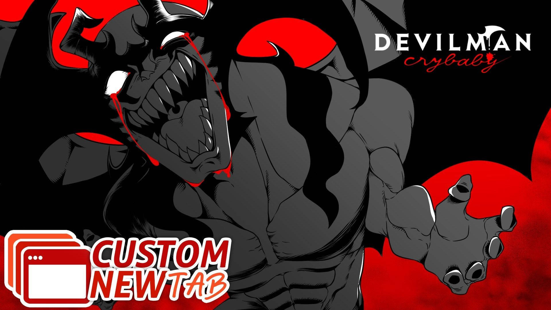 Amon, Devilman Crybaby, blood tears, Full HD Desktop Wallpaper