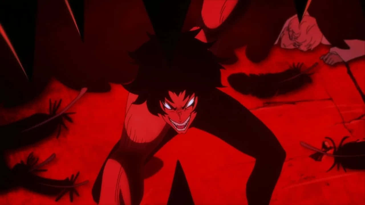 Devilman Crybaby Amon, spiky hair, glowing eyes, HD Desktop Wallpaper