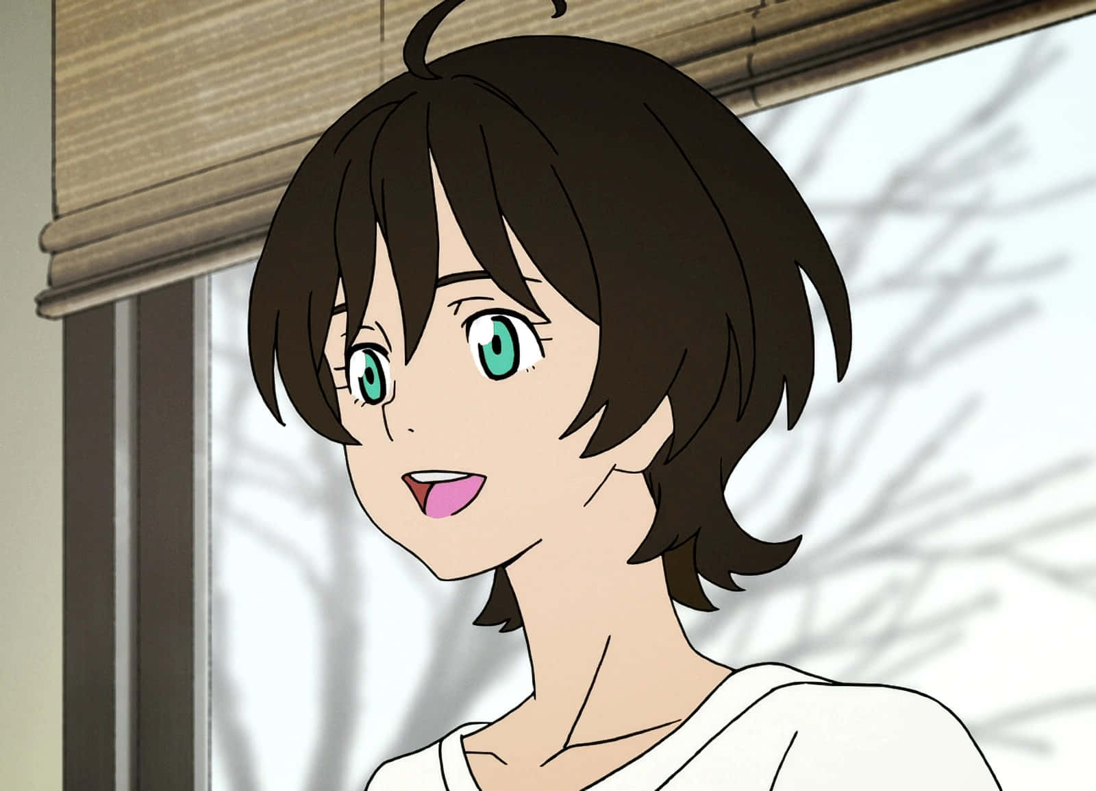 Devilman Crybaby, Miki Makimura, smiling, HD Desktop Wallpaper