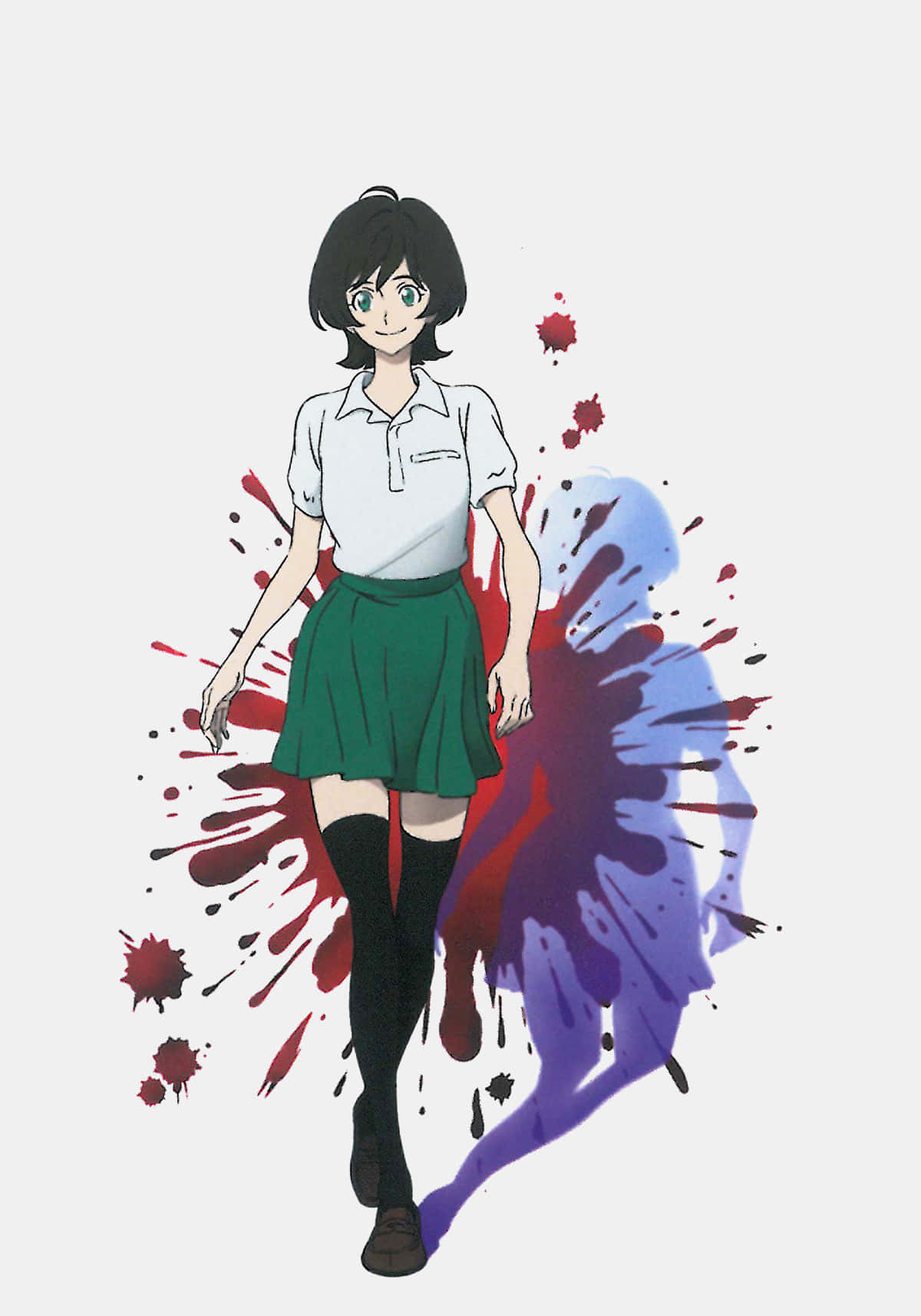 Miki Makimura, Devilman Crybaby, school uniform, HD Phone Wallpaper