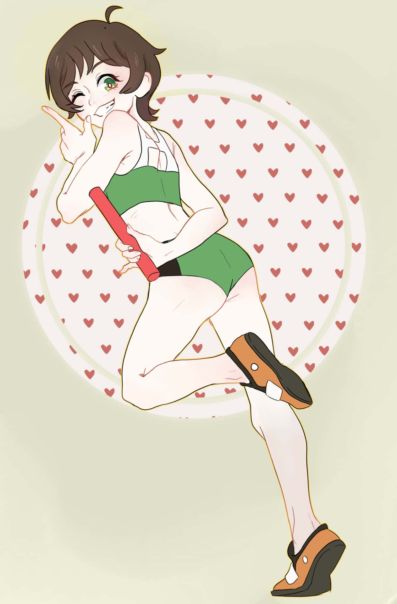 Miki Makimura, Devilman Crybaby, green outfit, Full HD Phone Wallpaper