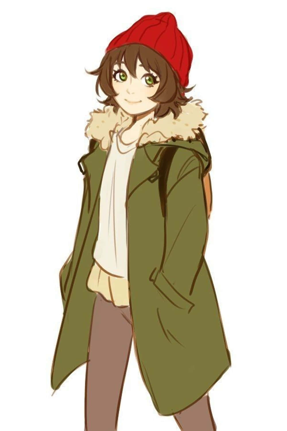 Miki Makimura, Devilman Crybaby, green eyes, HD Phone Wallpaper