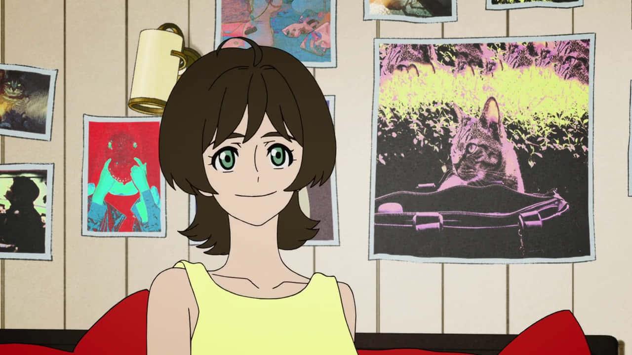 Devilman Crybaby, Miki Makimura, smiling, HD Desktop Wallpaper