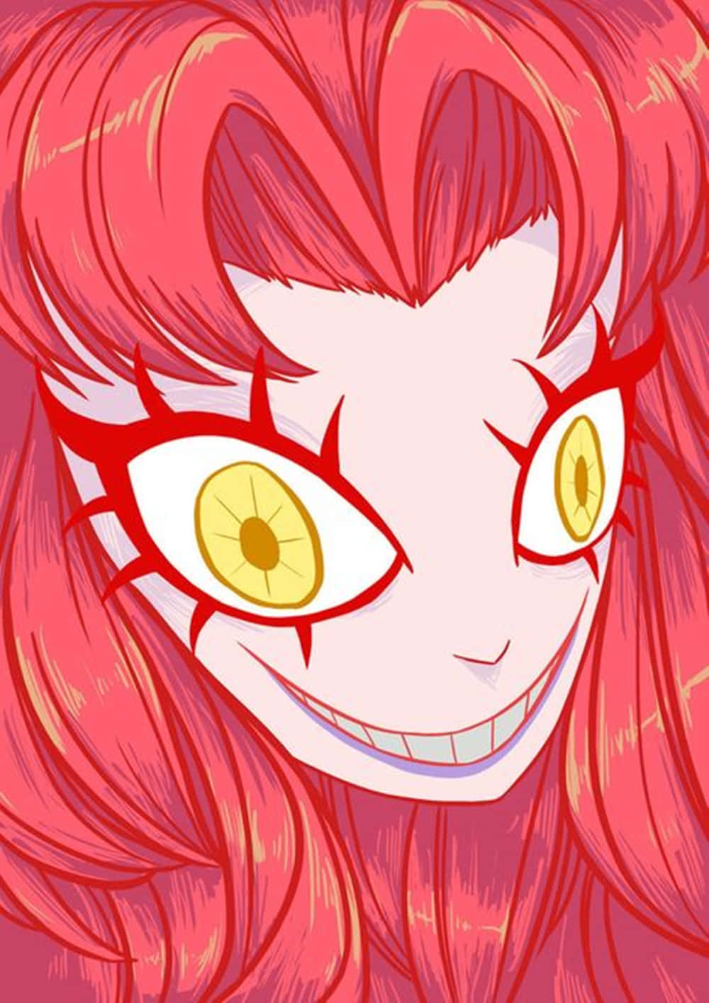Devilman Crybaby, Psycho Jenny, vibrant pink hair, HD Phone Wallpaper