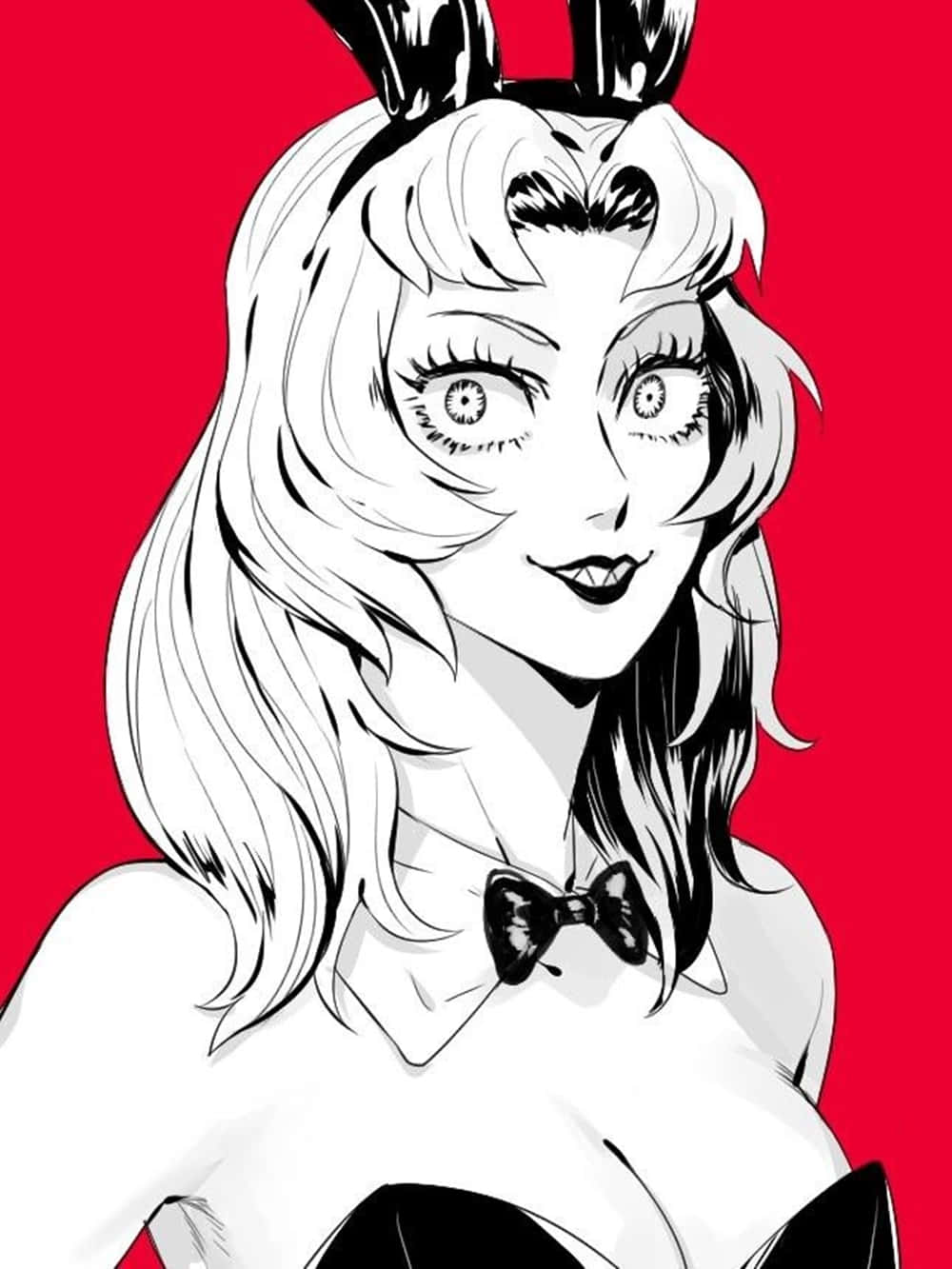 Devilman Crybaby Psycho Jenny, bunny ears, bowtie, HD Phone Wallpaper