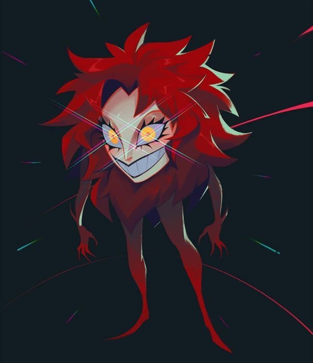 Devilman Crybaby, Psycho Jenny, spiky red hair, SD Phone Wallpaper