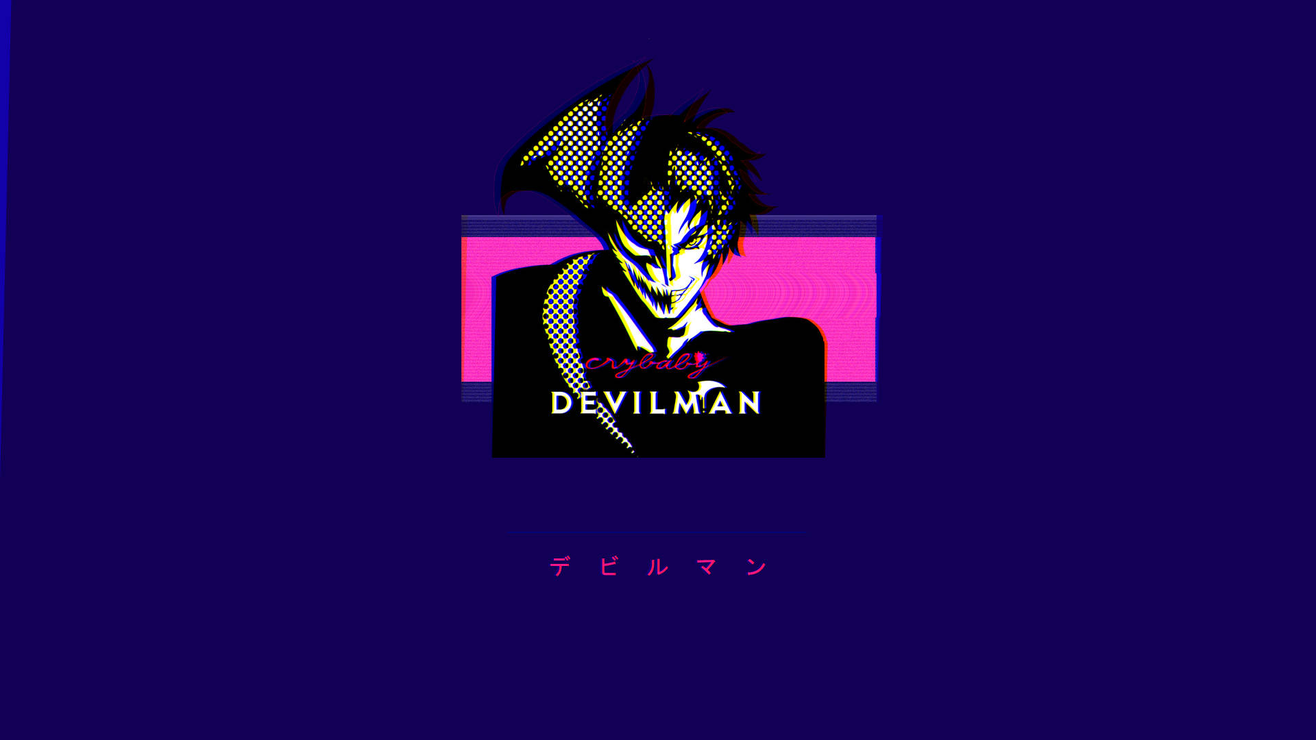 Devilman Crybaby, spiky hair, glowing eyes, Full HD Desktop Wallpaper