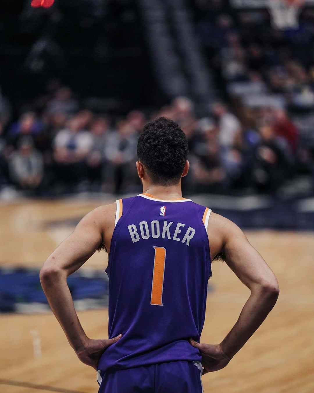 Devin Booker, purple jersey, BOOKER, HD Phone Wallpaper