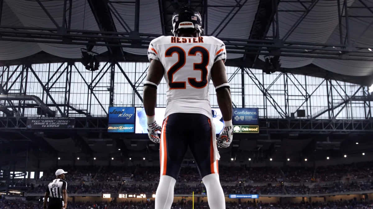 Devin Hester, number 23, stadium lights, SD Desktop Wallpaper