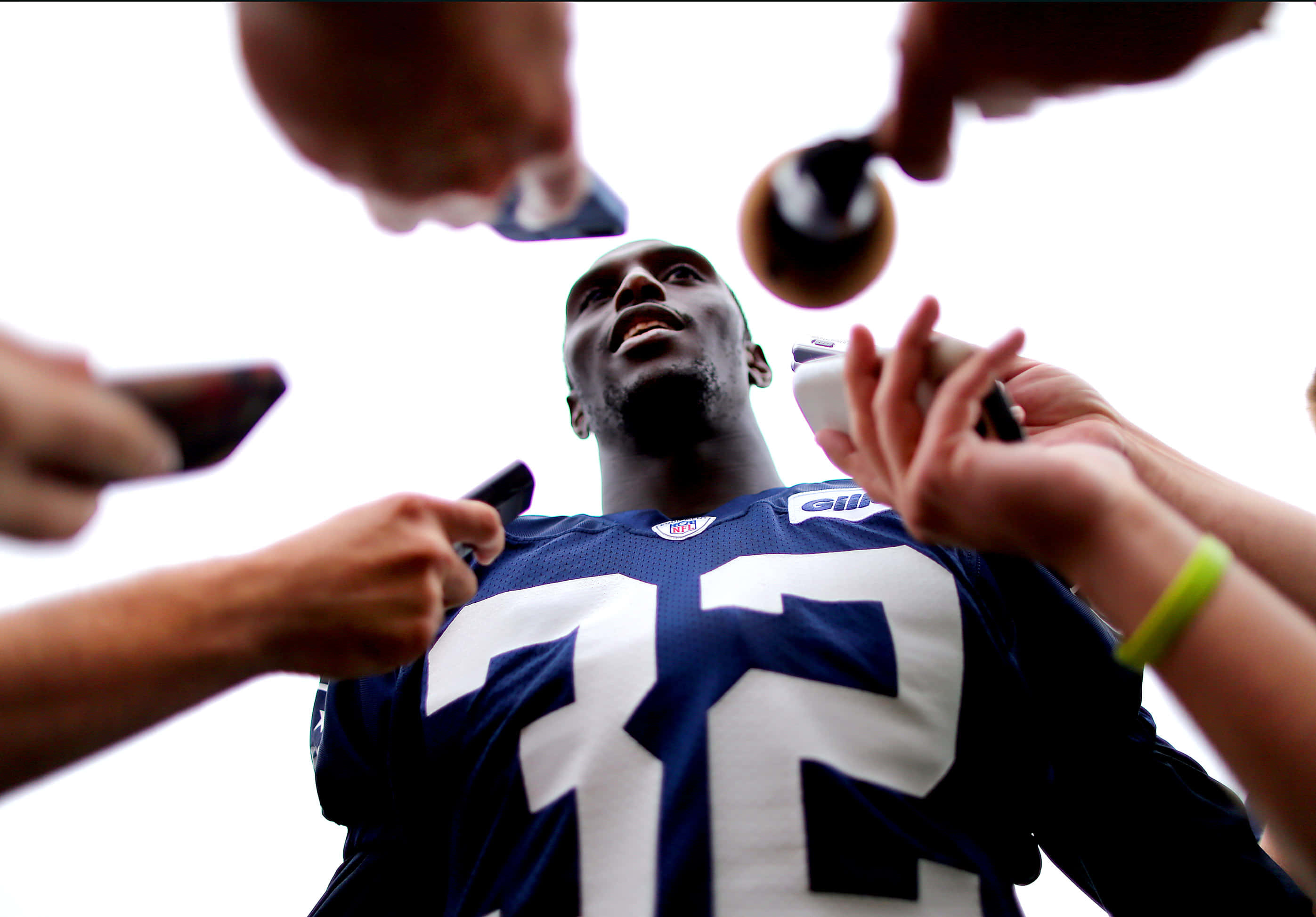 Devin McCourty, blue jersey, number 72, 2K Desktop Wallpaper