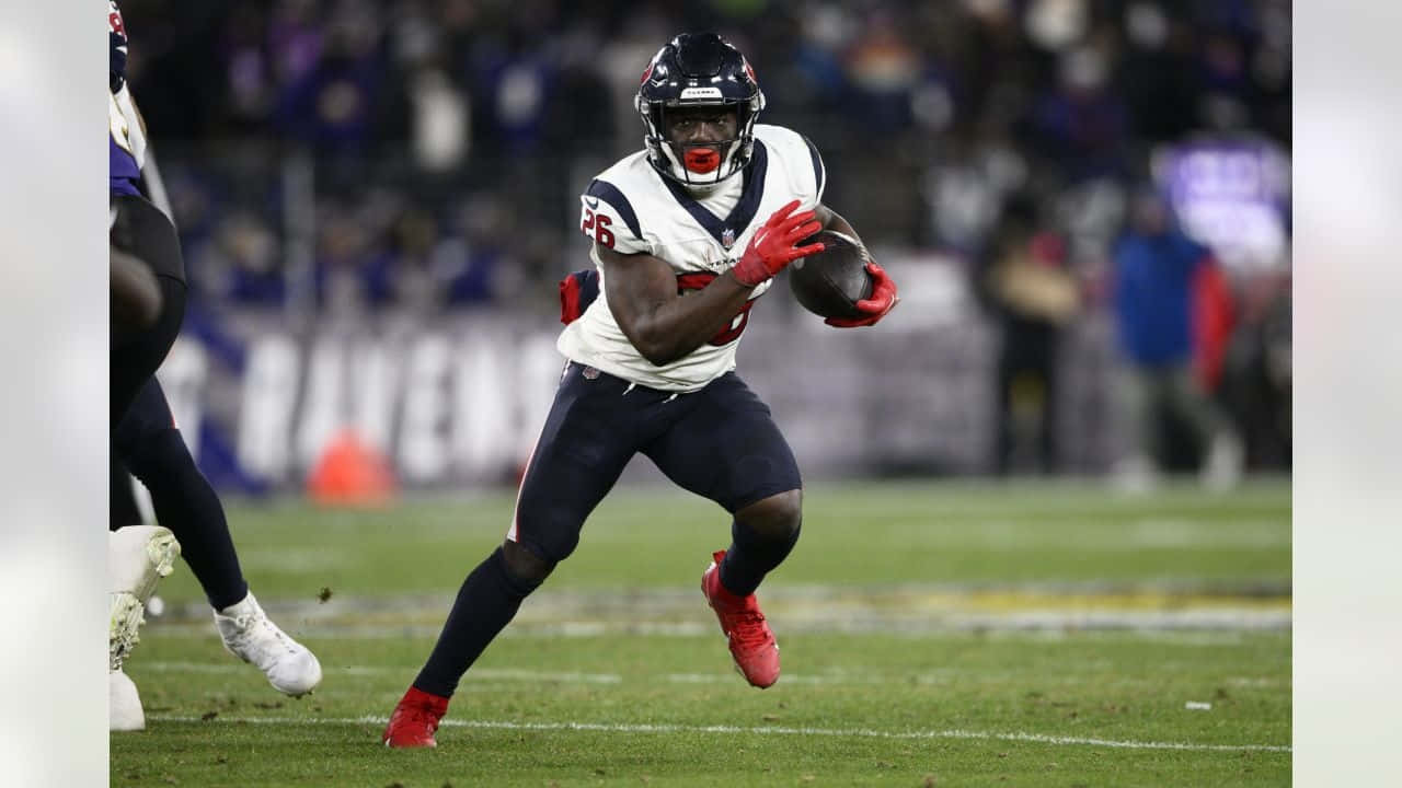 Devin Singletary, night game, stadium lights, HD Desktop Wallpaper