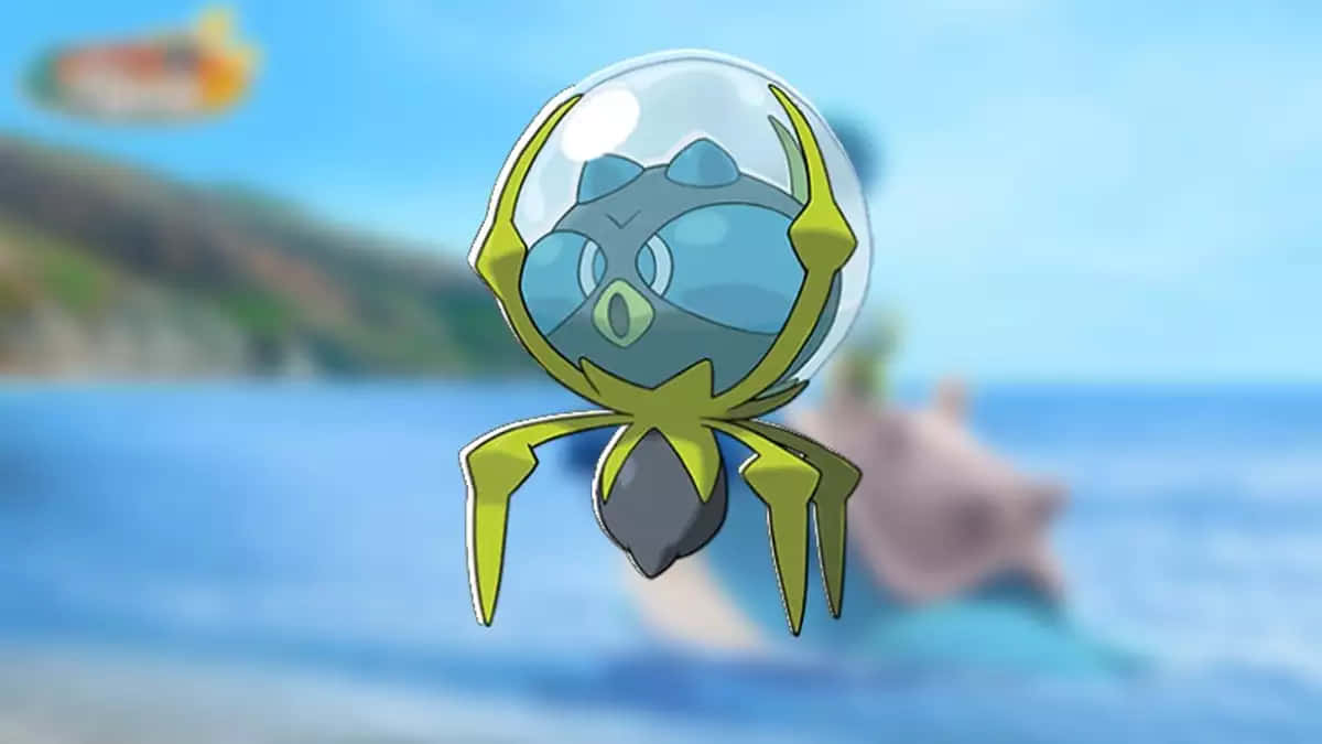 Dewpider, blue, yellow, SD Desktop Wallpaper
