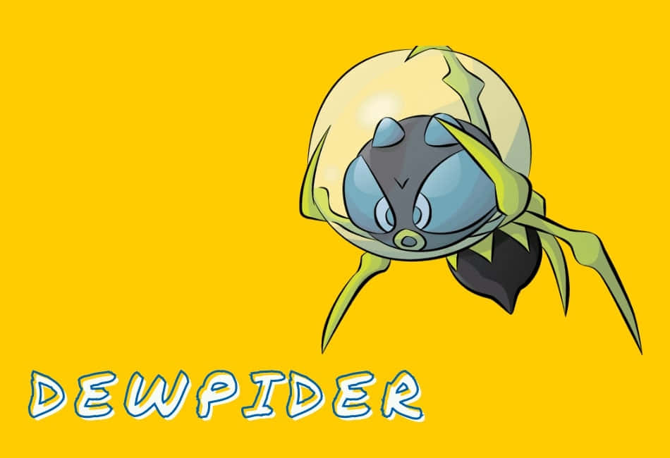 Dewpider, yellow, cracked egg, SD Desktop Wallpaper