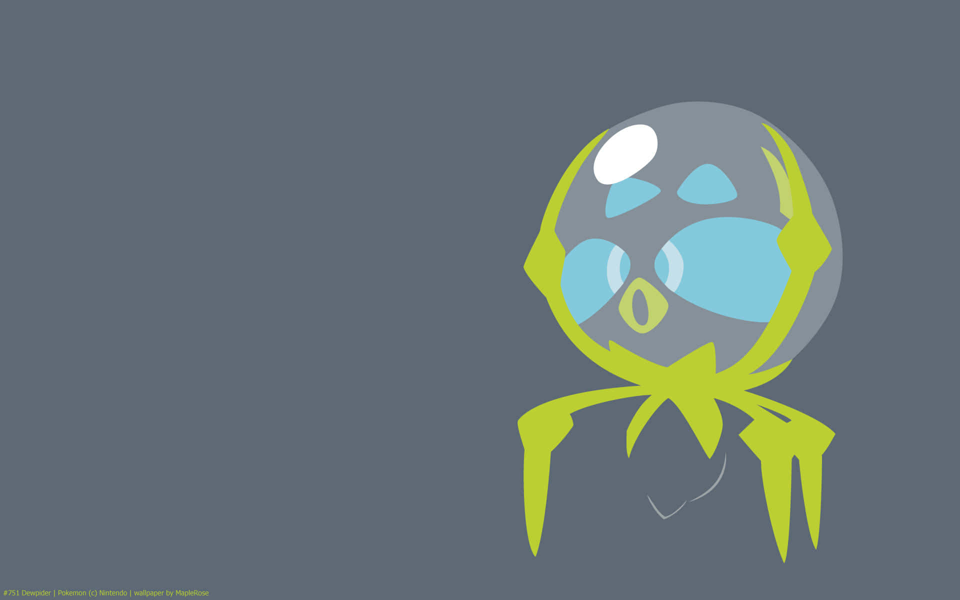 Dewpider, gray, green, Full HD Desktop Wallpaper