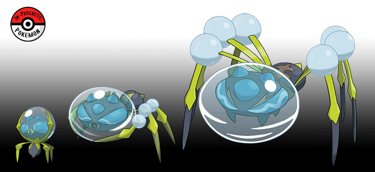 Dewpider, blue, yellow, HD Desktop Wallpaper