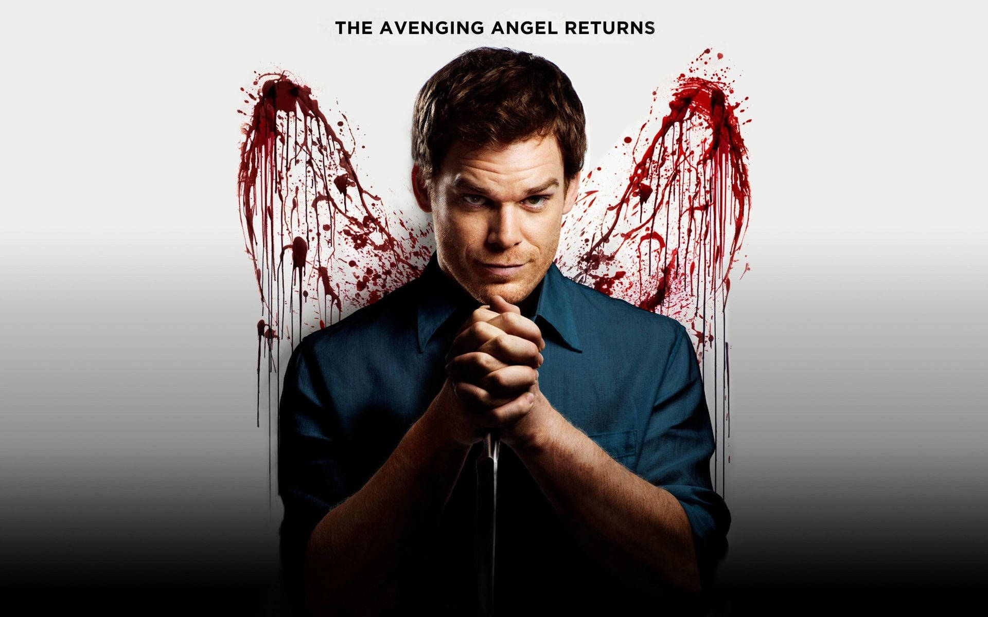 Dexter, blood splatter, angel wings, Full HD Desktop Wallpaper