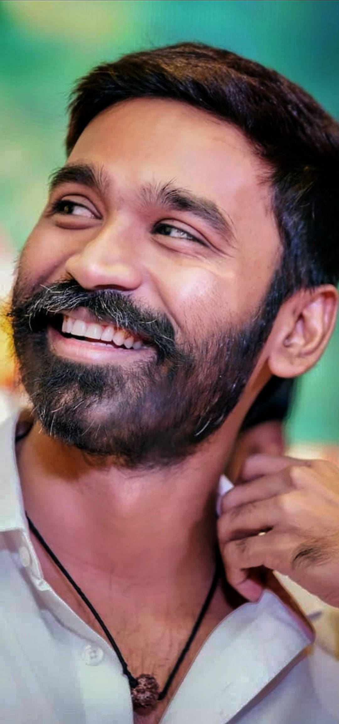 Dhanush, Tamil Actors, smiling, Full HD Phone Wallpaper