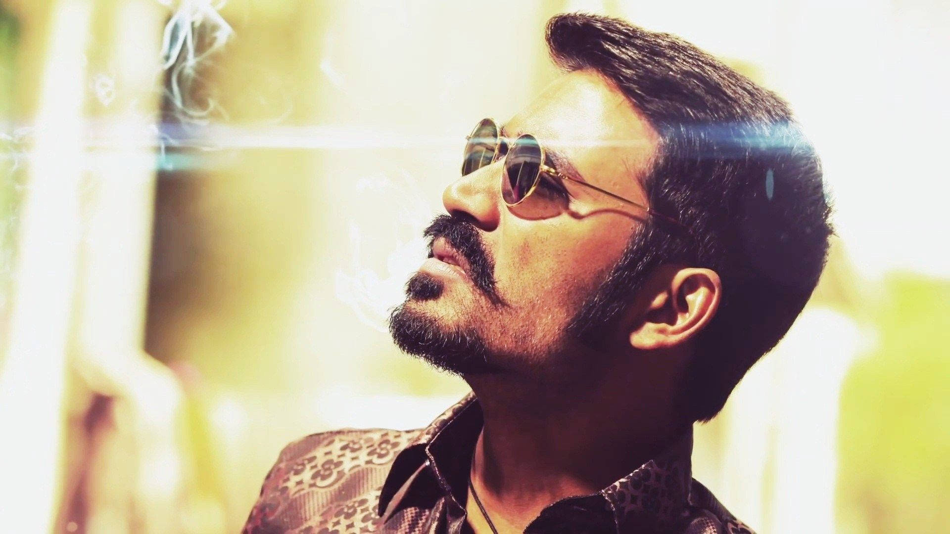 Dhanush, mustache, sunglasses, Full HD Desktop Wallpaper