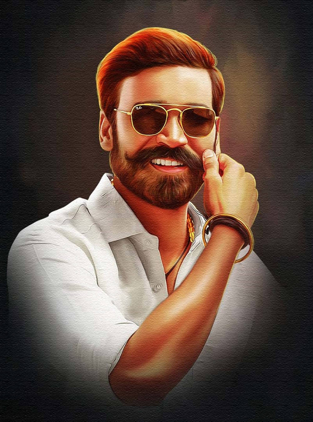 Dhanush, beard, sunglasses, HD Phone Wallpaper