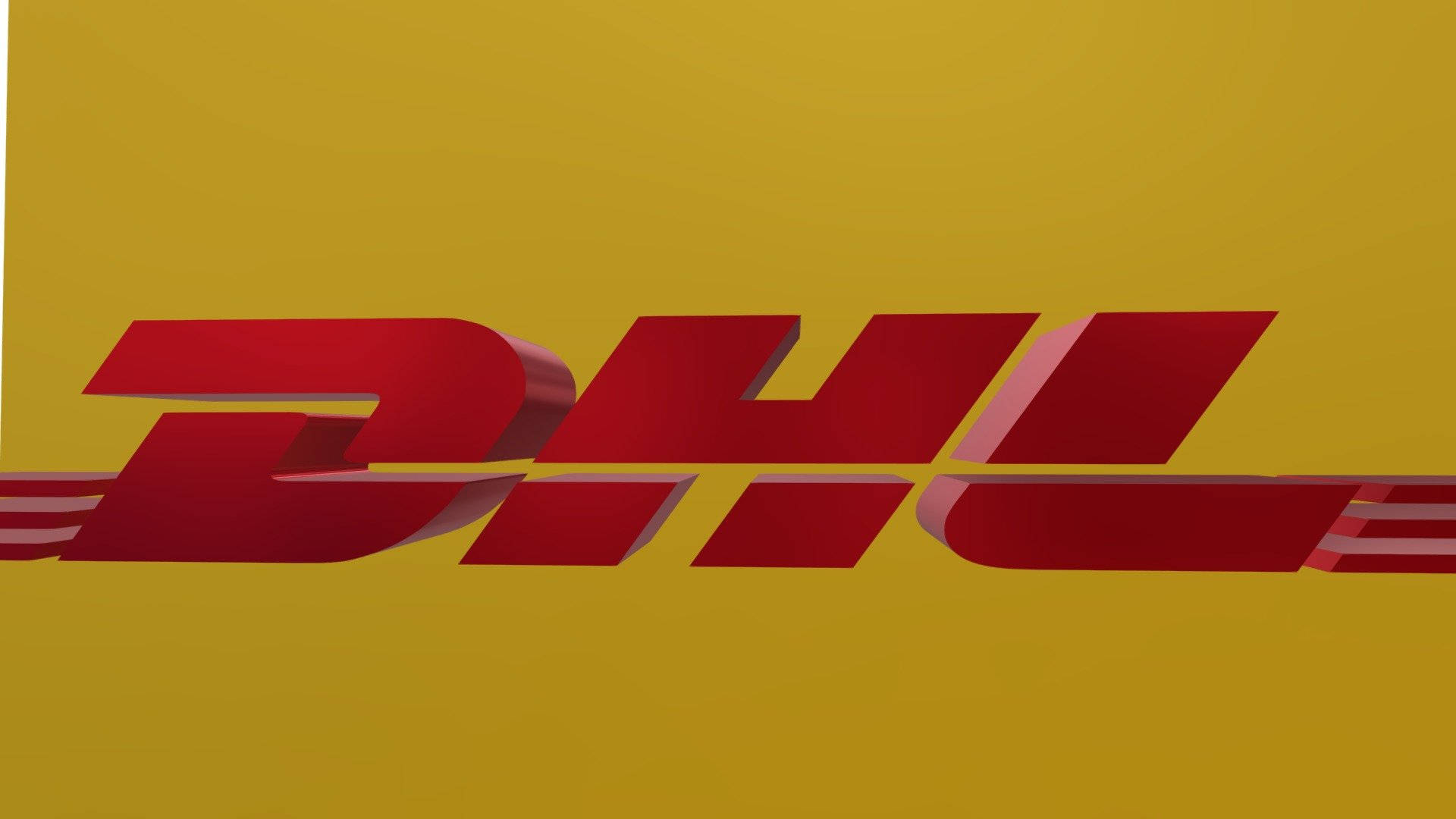DHL, 3D, red, Full HD Desktop Wallpaper