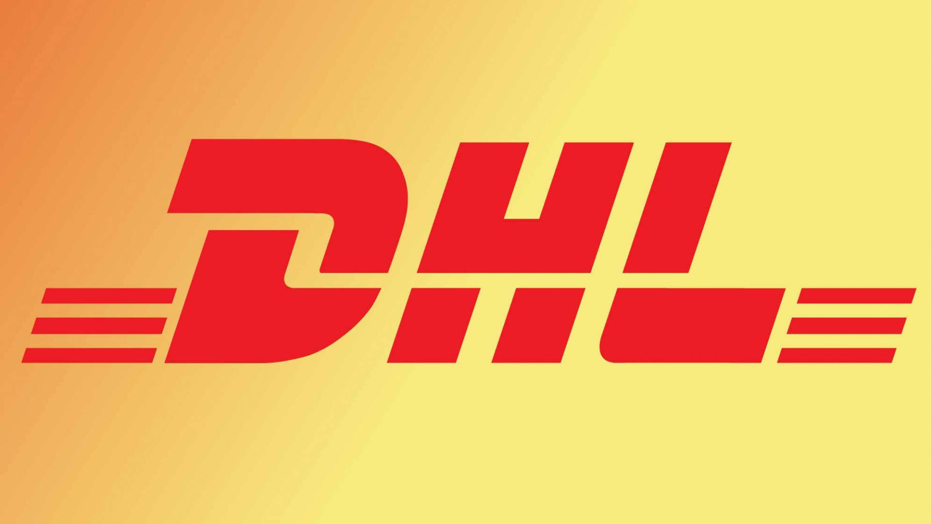 DHL, red, yellow orange, Full HD Desktop Wallpaper