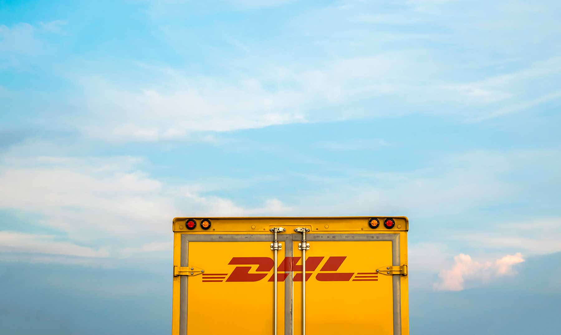 DHL, courier truck, bright yellow, HD Desktop Wallpaper