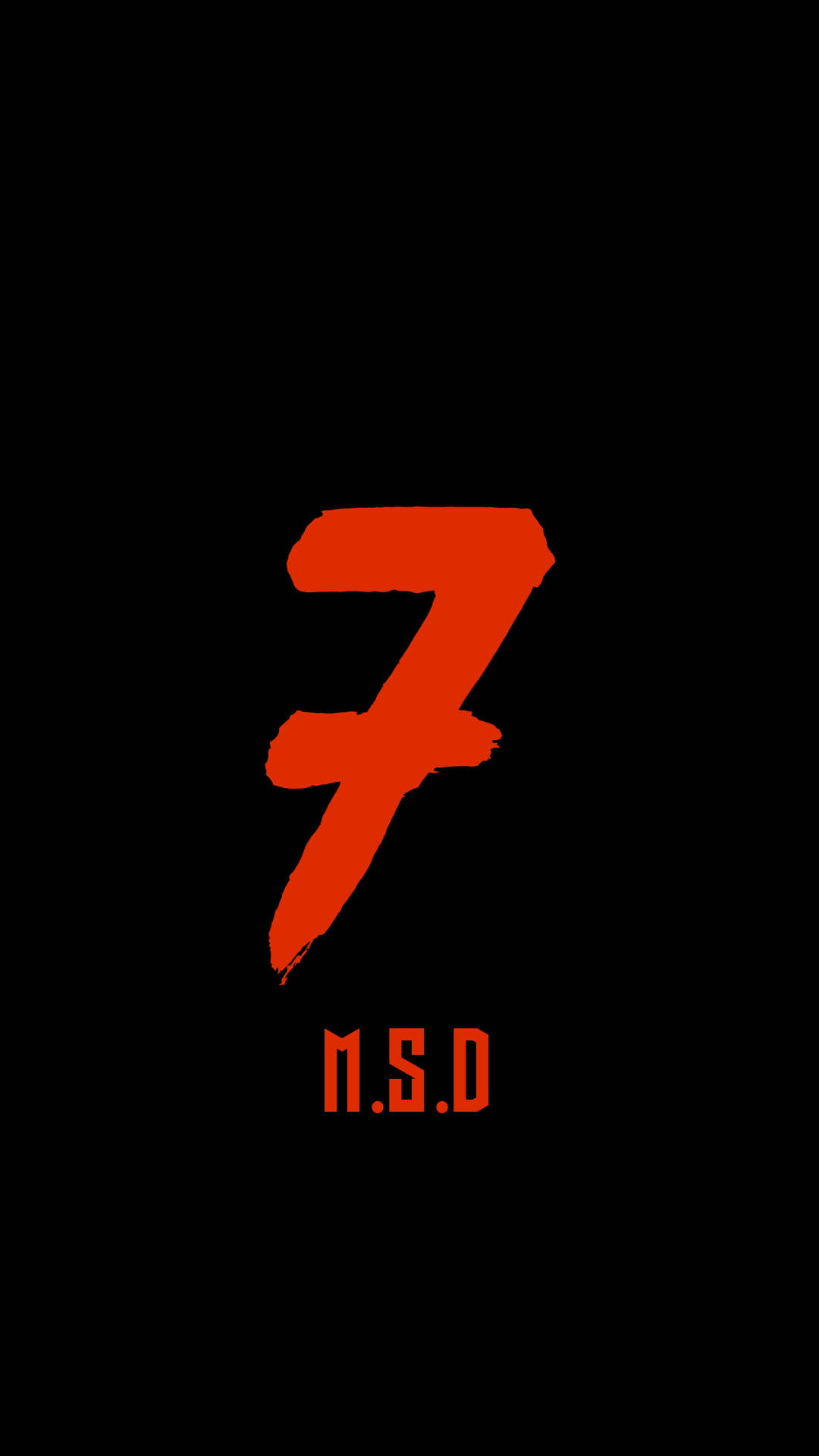 red and black jersey, number seven, M.S.D, Full HD Phone Wallpaper