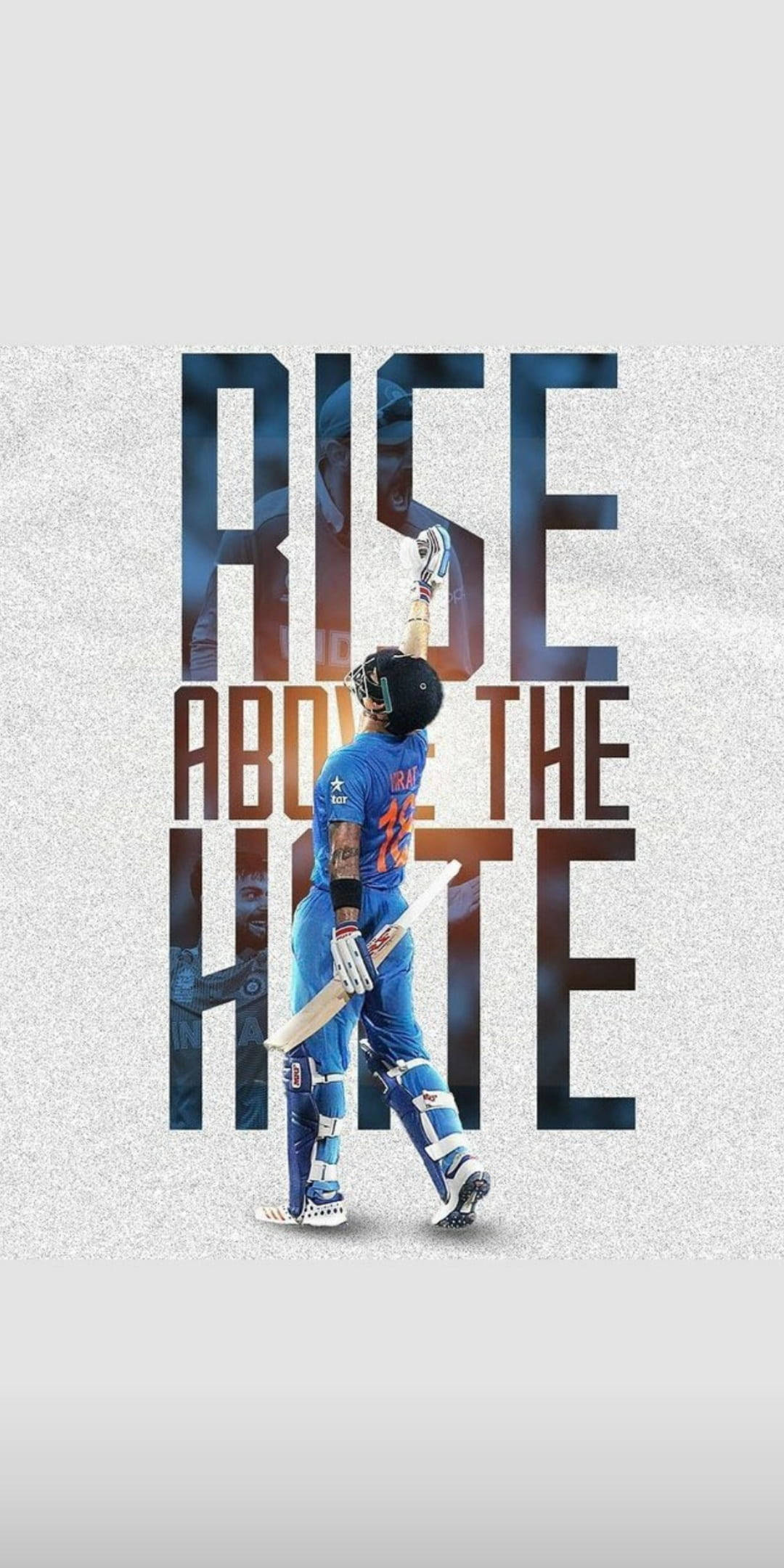 Dhoni HD, RISE ABOVE THE HATE, blue gear, Full HD Phone Wallpaper