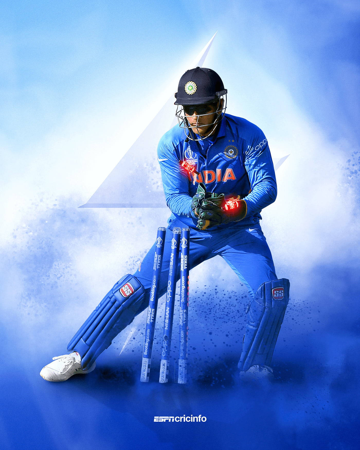 All-Blue Cricket Jersey, Dhoni HD, blue India gear, HD Phone Wallpaper