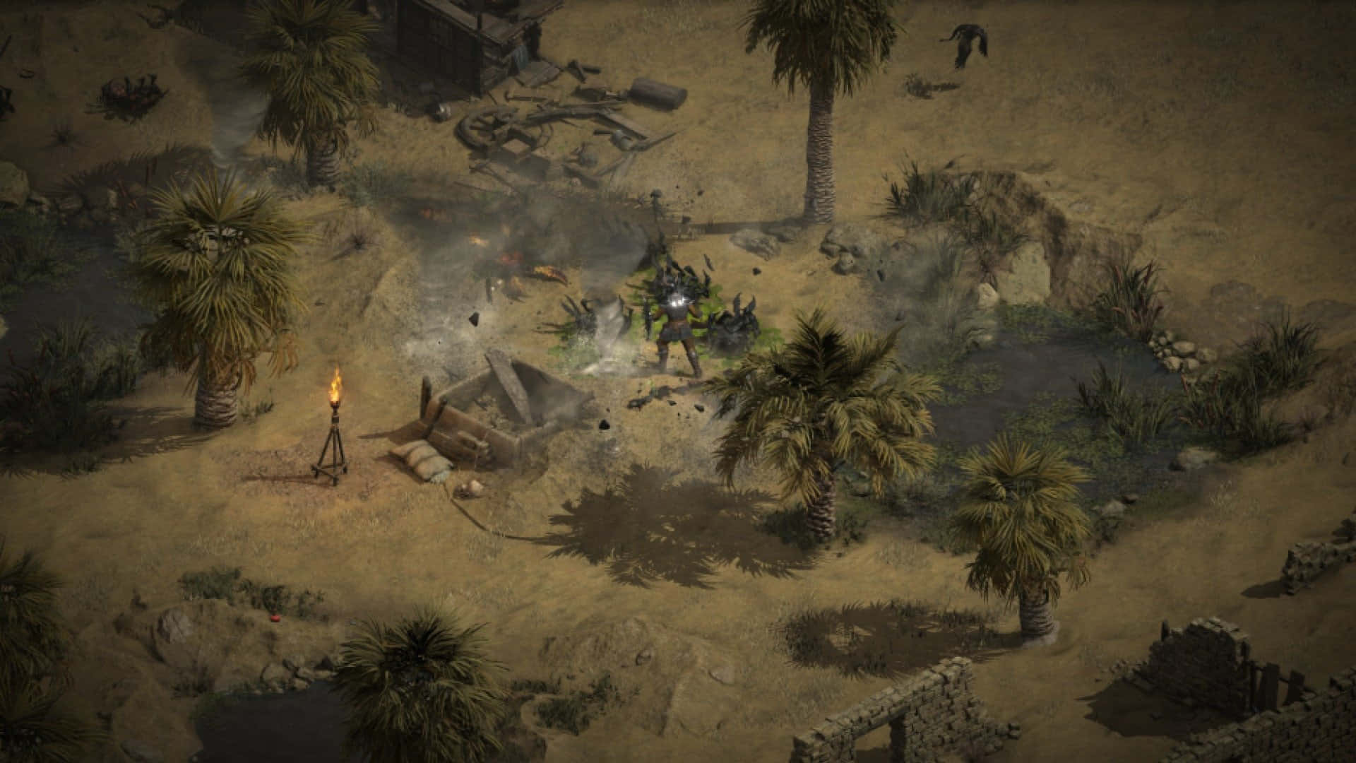 Diablo 2 Resurrected, Warrior, monstrous creatures, Full HD Desktop Wallpaper