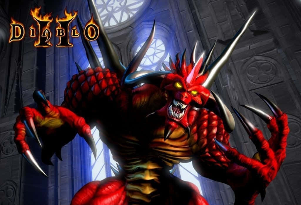 Diablo 2, Diablo, gothic cathedral, SD Desktop Wallpaper