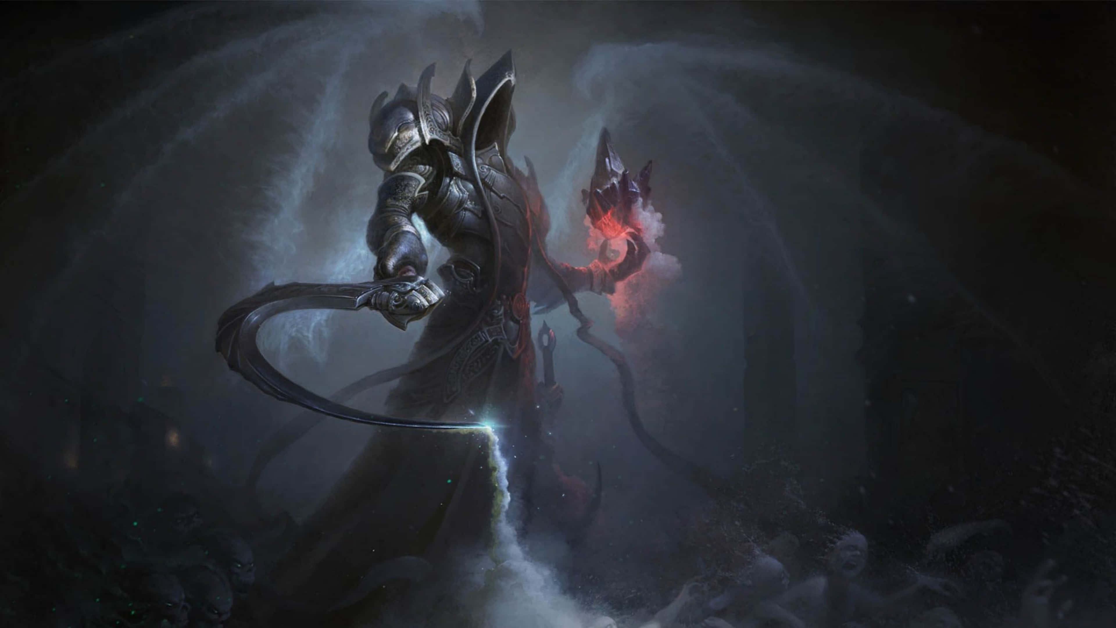 Diablo 4K, demon, sword, 4K Desktop Wallpaper