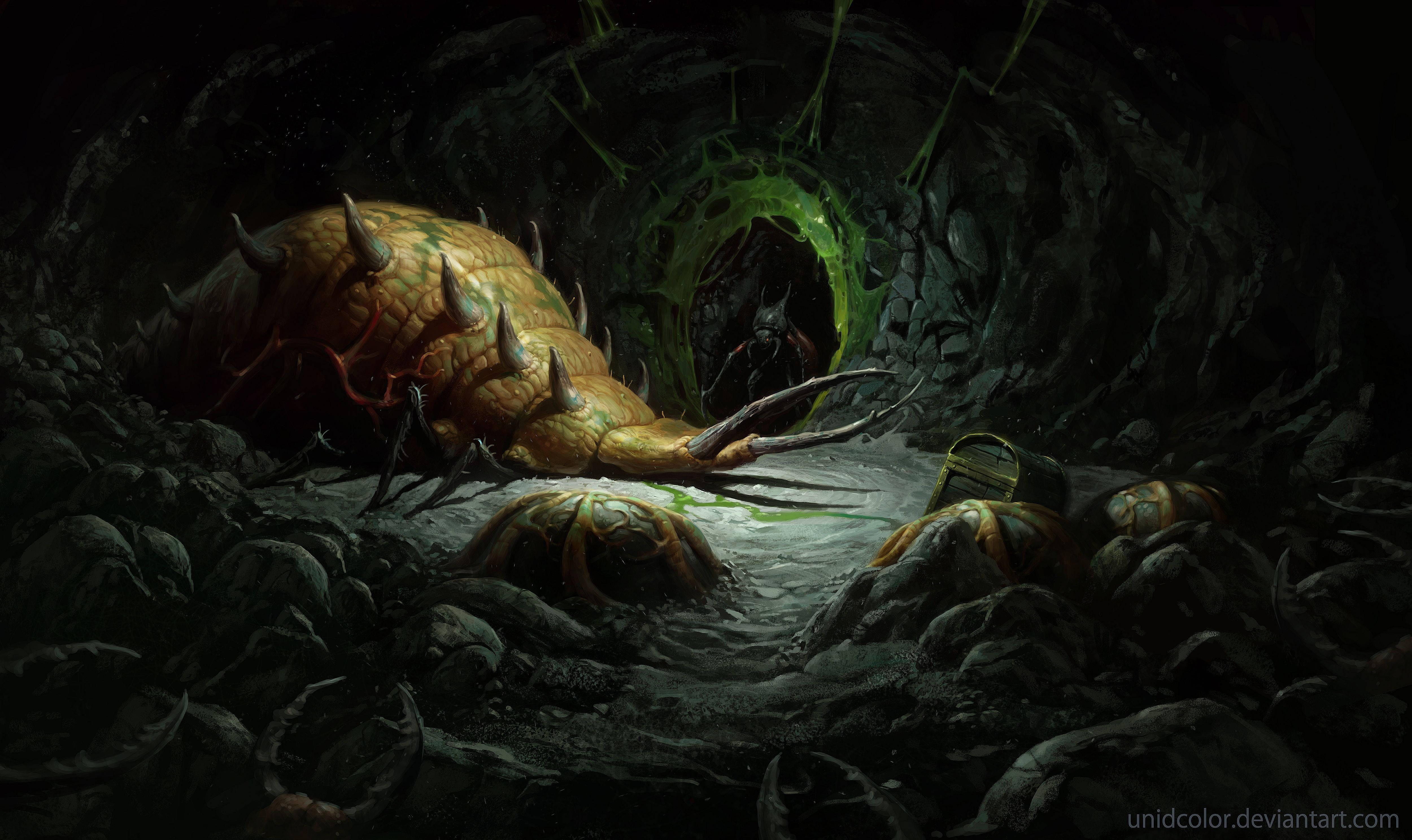Diablo 2, monster art, spiked creature, 4K Desktop Wallpaper