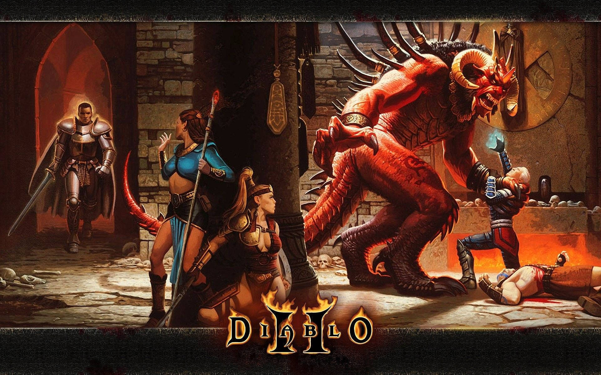 Diablo 2, demon, warrior, Full HD Desktop Wallpaper