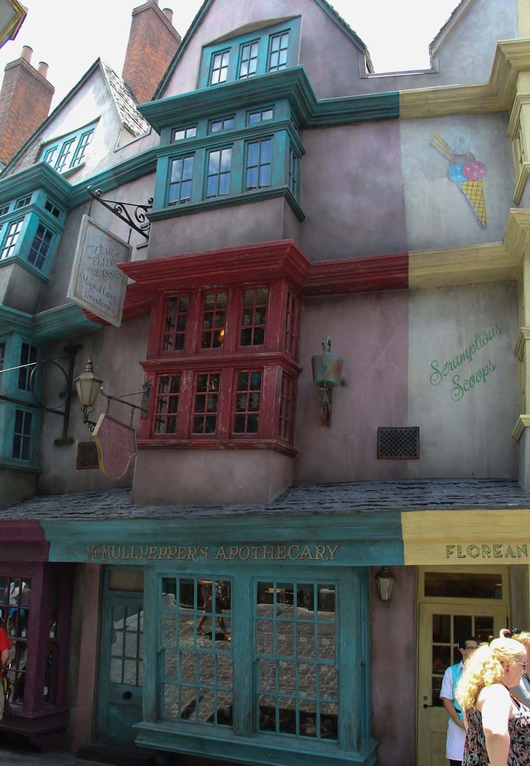 Diagon Alley, bustling with wizards and witches, colorful whimsical buildings, HD Phone Wallpaper