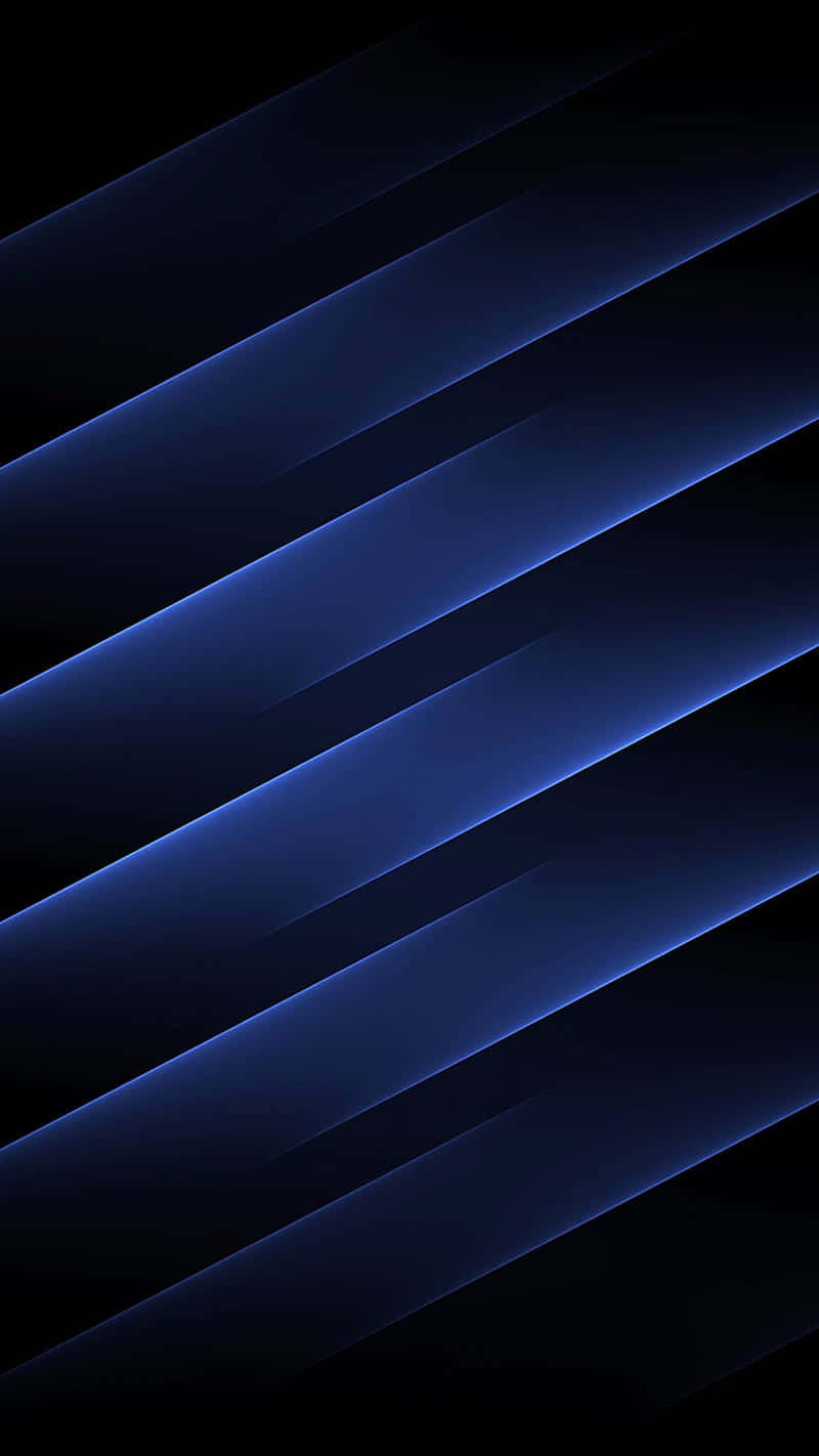 dark blue diagonal lines, glowing blue light streaks, deep black background, HD Phone Wallpaper