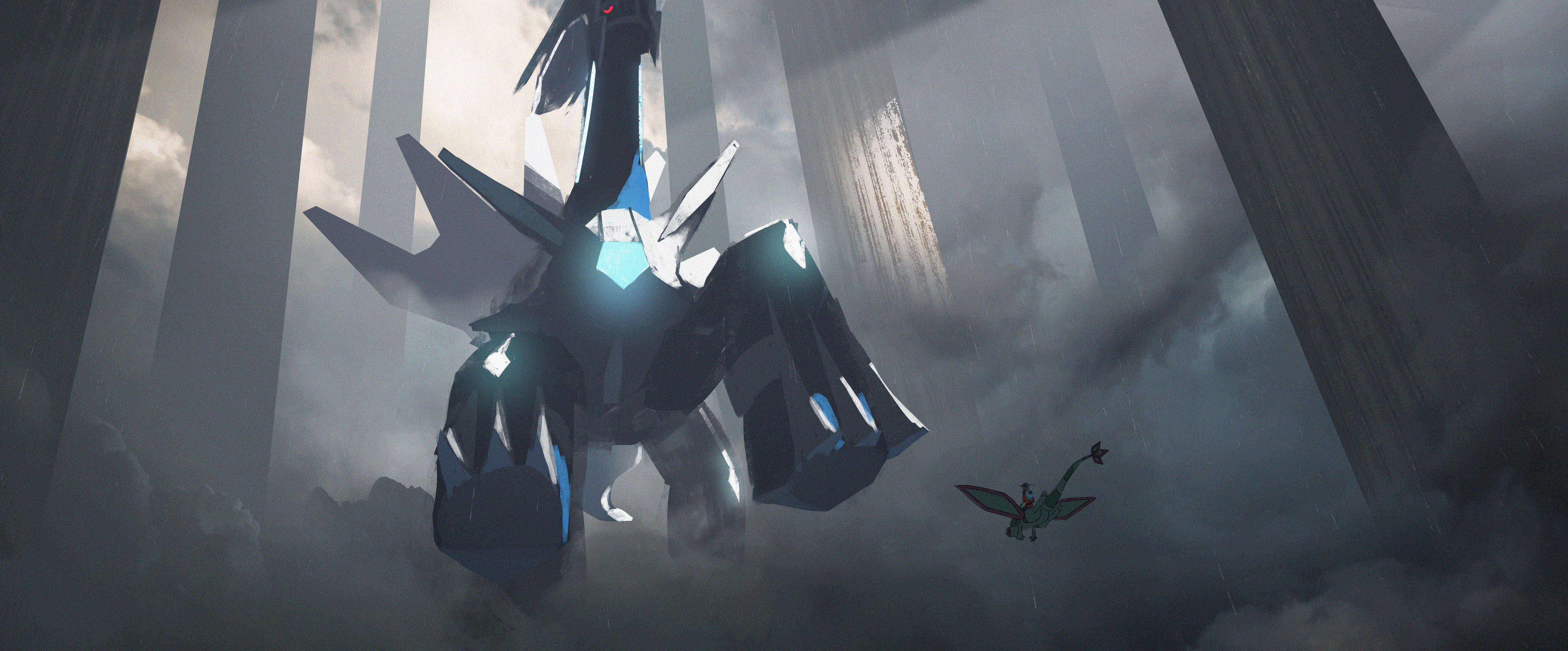 Dialga, dark blue, silver, 5K Desktop Wallpaper