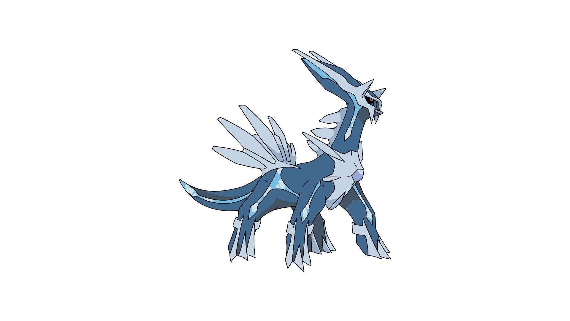 Dialga, blue and silver, dragon-like Pokémon, Full HD Desktop Wallpaper