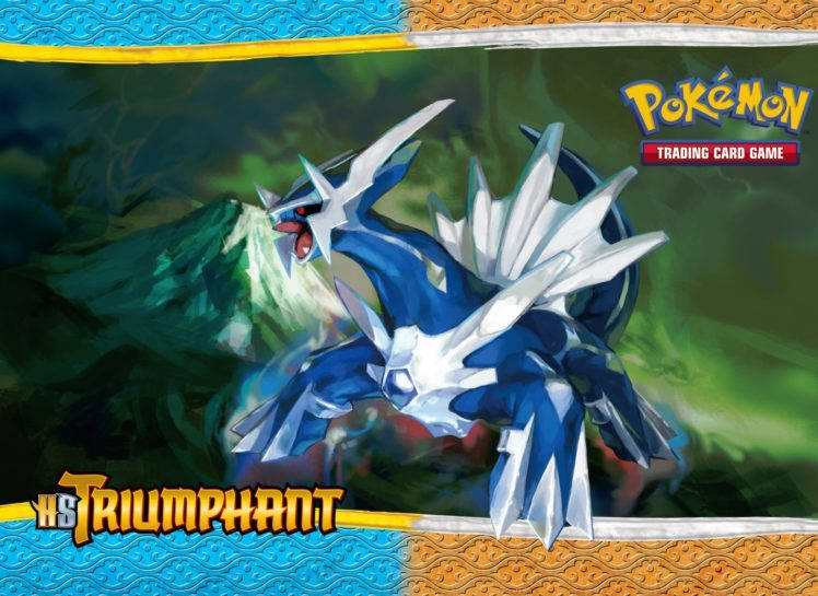 Dialga, blue and white, dragon-like Pokémon, SD Desktop Wallpaper